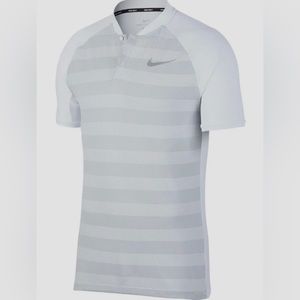 Nike Zonal Golf Polo size Medium in White/Grey